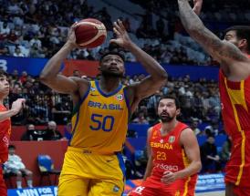 Bruno Caboclo in azione ai Mondiali