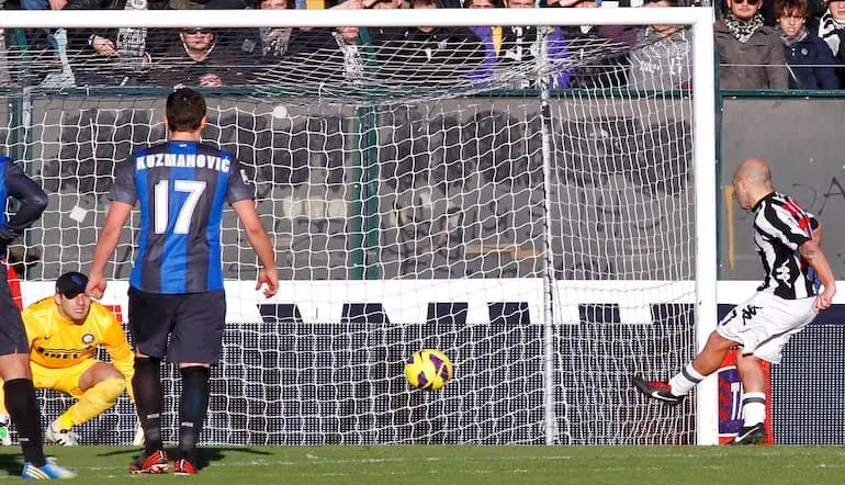Un calcio di rigore trasformato dal sinistro chirurgico di Rosina!