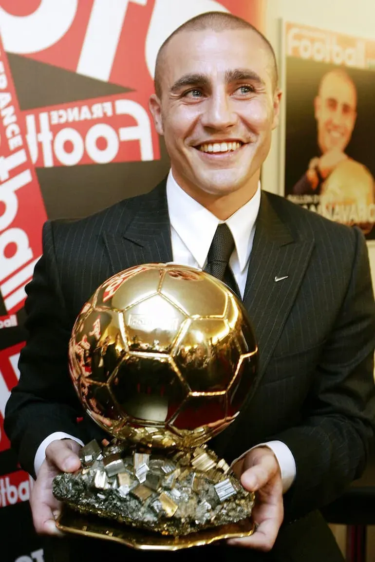Cannavaro con il Pallone d'oro