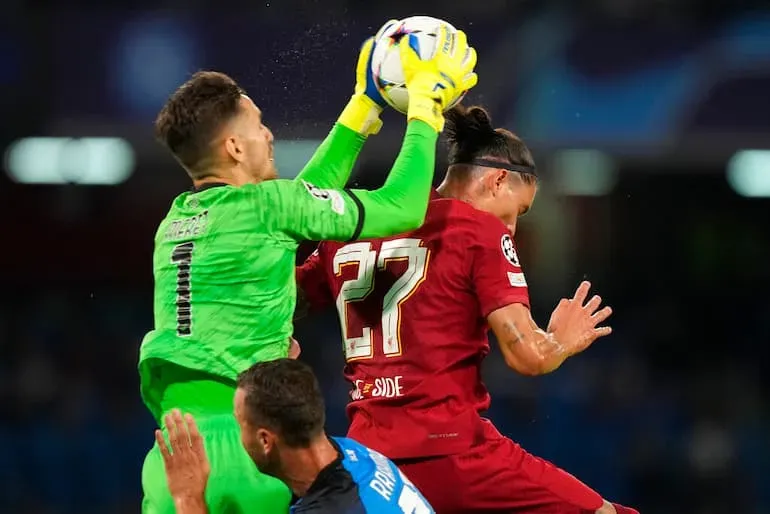 Meret in Champions contro il Liverpool