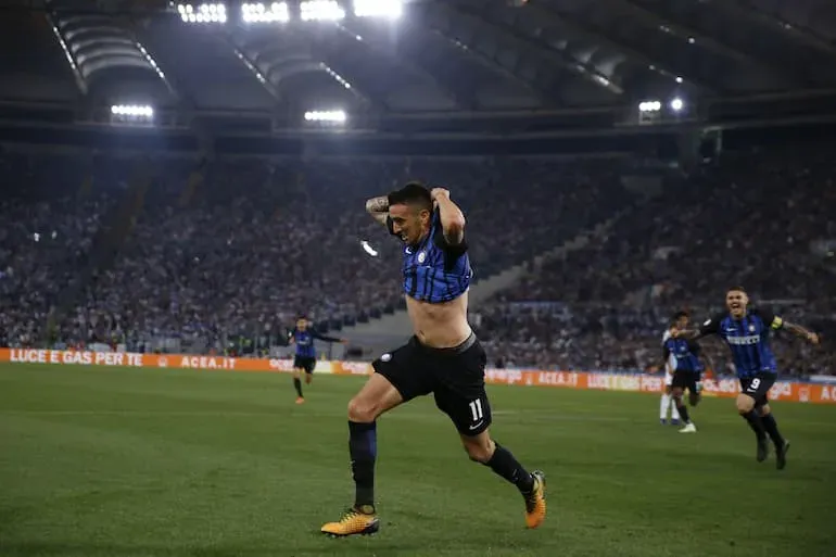Vecino in gol all'Olimpico
