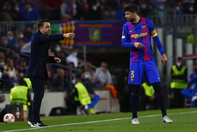 Xavi con il Capitano!