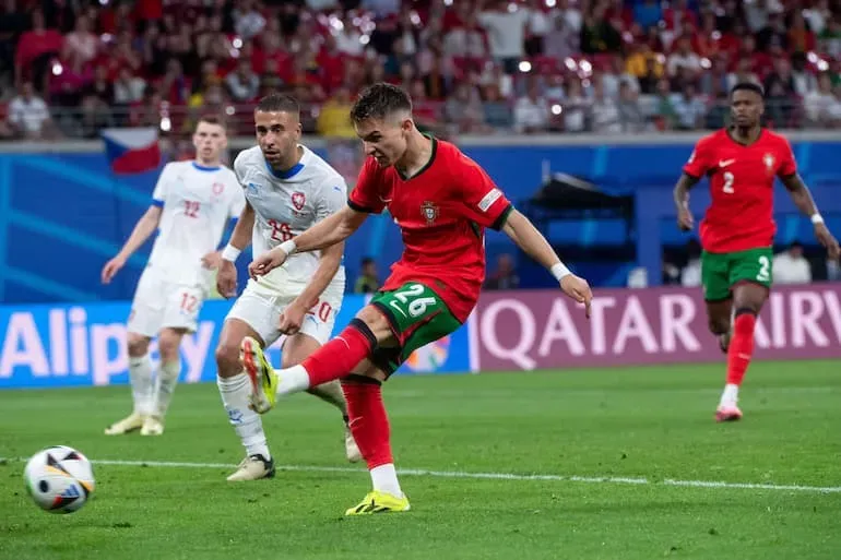 Il gol di Francisco Conceicao alla Repubblica Ceca
