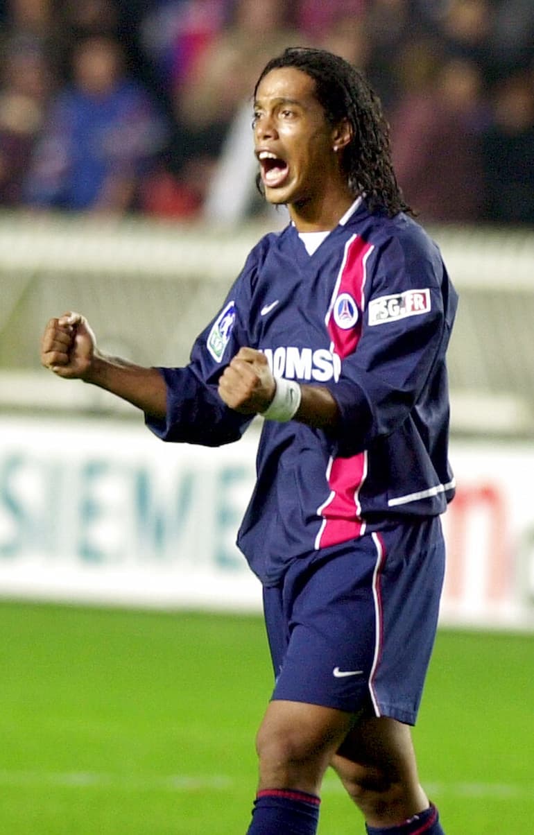 Ronaldinho nel 2002 con la maglia del PSG!