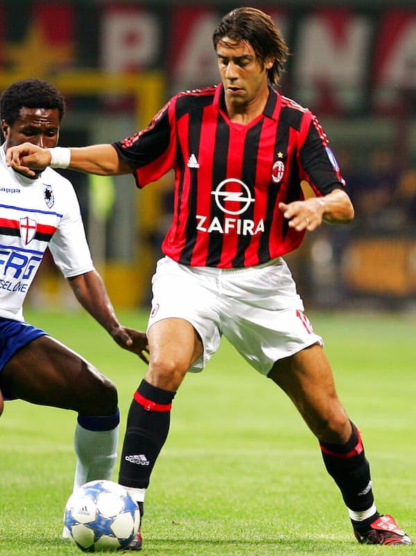 Rui Costa in maglia rossonera