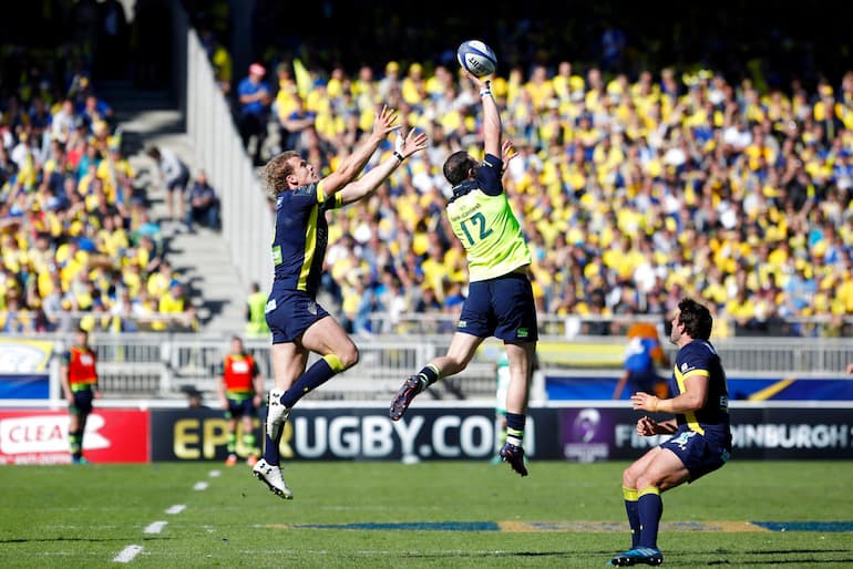 Clermont e Leinster durante la semifinale 2017 dell'European Rugby Champions Cup a Lione!