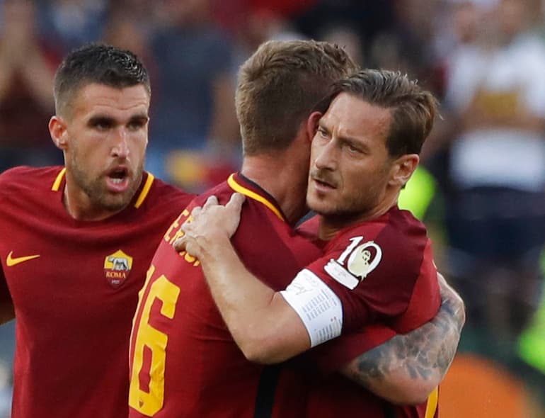 Totti con De Rossi
