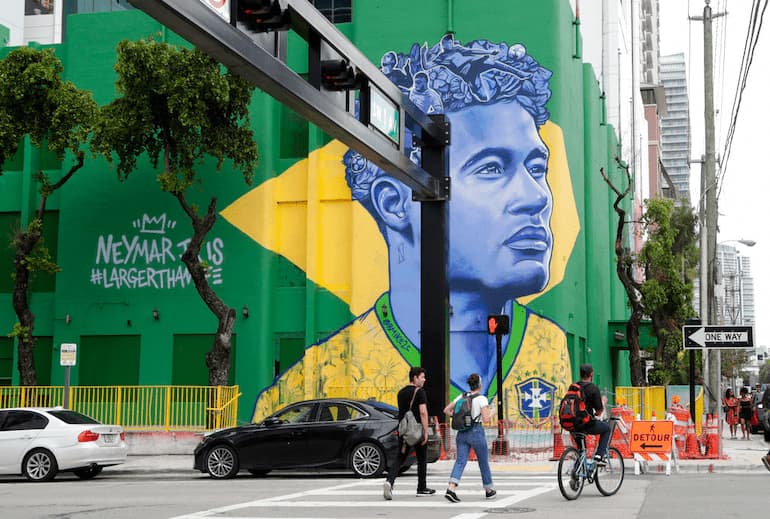 Un murales per Neymar in Florida!
