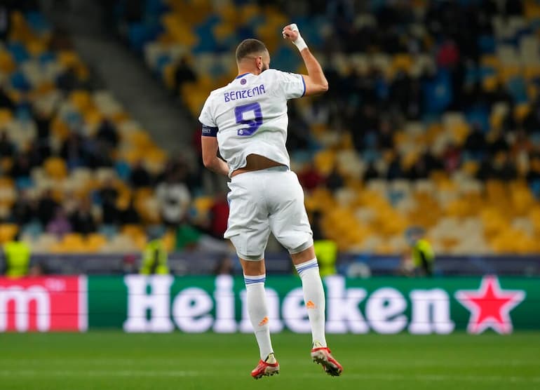 Un'esultanza di Benzema!