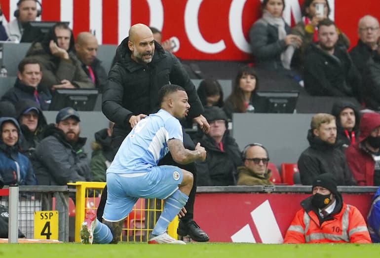 Guardiola con Gabriel Jesus!