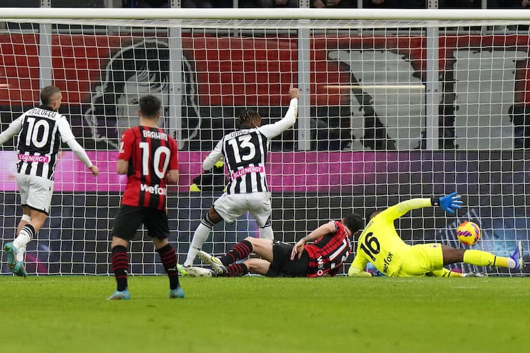 Il controverso gol del pari dell'Udinese a San Siro!