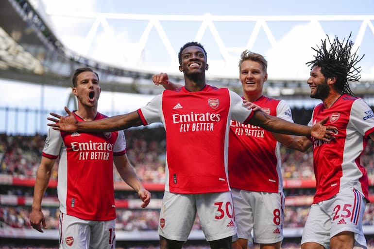 Una spettacolare esultanza dell'Arsenal!