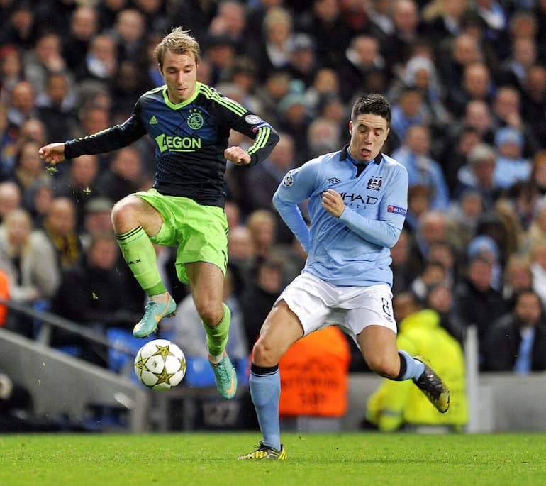 Con la maglia dell'Ajax contro il City!