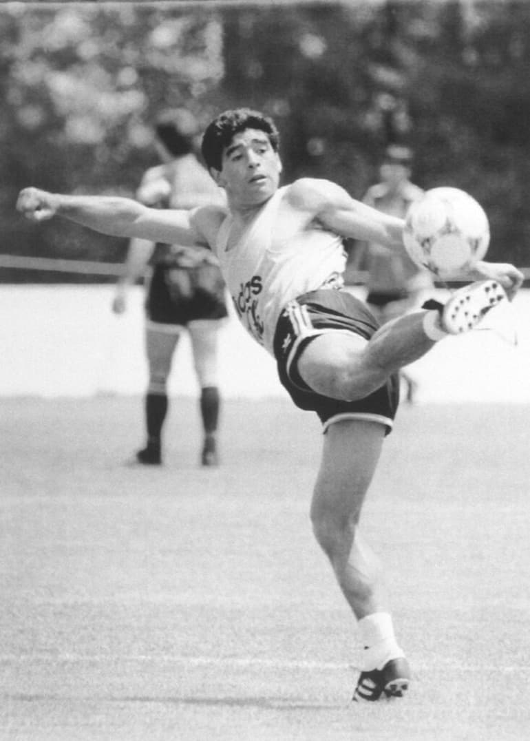 Una foto bellissima di Maradona!