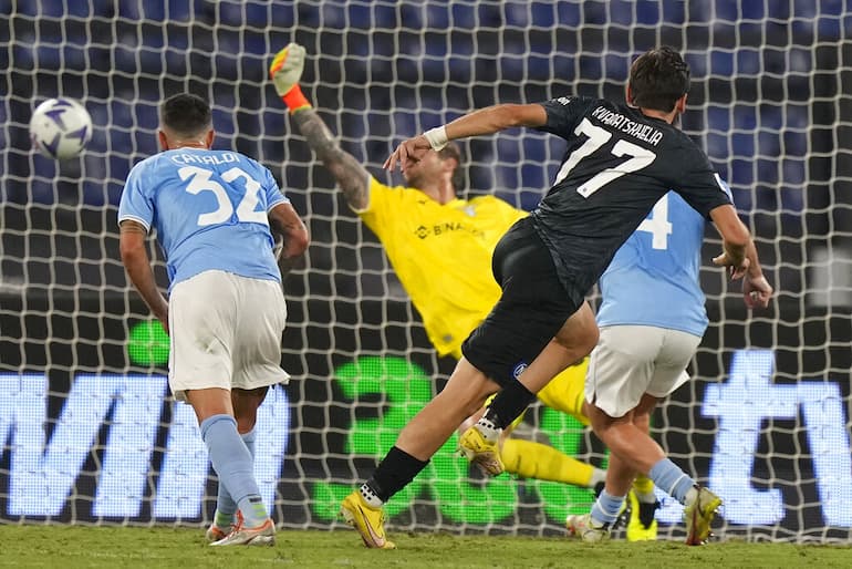 Kvaratskhelia in gol all'Olimpico!