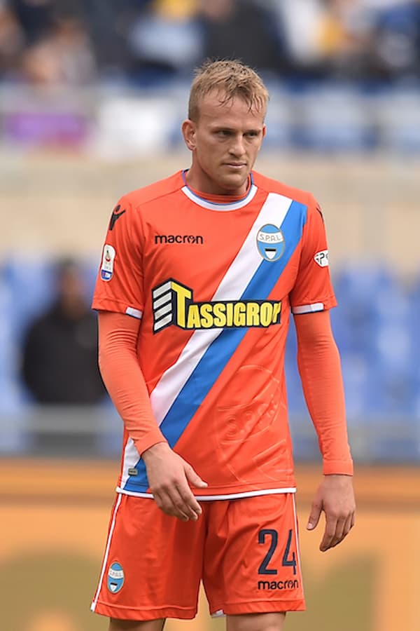 Lorenzo Dickmann con la maglia della SPAL