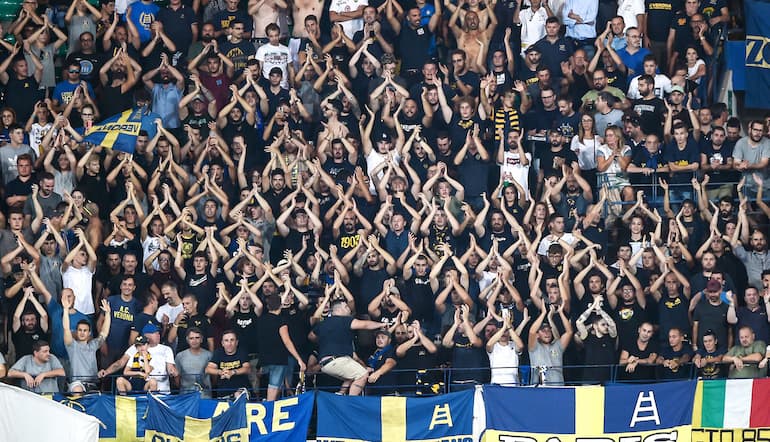 La tifoseria del Verona!