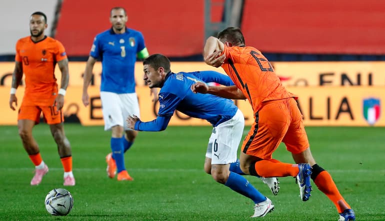 Marco Verratti con la maglia Azzurra!
