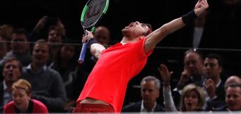 L'esultanza di Khachanov nel 2018!