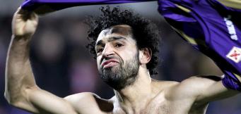 Un'esultanza di Salah, dopo una rete in Viola!