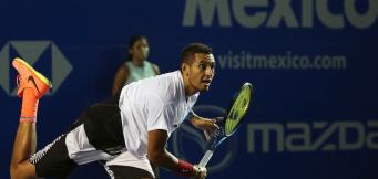 Un servizio vincente dell'australiano Nick Kyrgios 