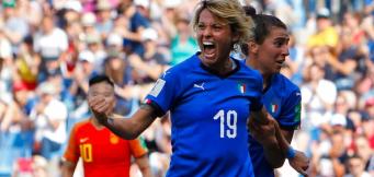 L'esultanza di Valentina Giacinti!