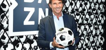 Giovanni Carnevali alla presentazione DAZN