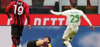 Berardi in gol a San Siro contro il Milan