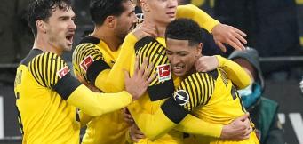 L'esultanza del Dortmund