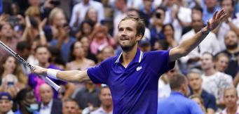 L'esultanza di Daniil a New York