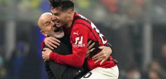 L'esultanza di Pioli