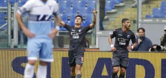 L'esultanza di Dybala all'Olimpico di Roma