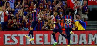 L'esultanza di Lewa, nuova stella del Barcellona!