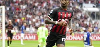 L'esultanza di Leao al derby!