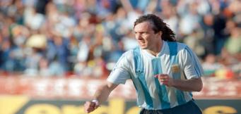 Abel Balbo con la maglia della sua nazionale