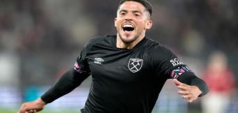 L'esultanza per la vittoria in semifinale di Conference