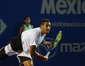 Un servizio vincente dell'australiano Nick Kyrgios 