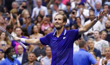 L'esultanza di Daniil a New York